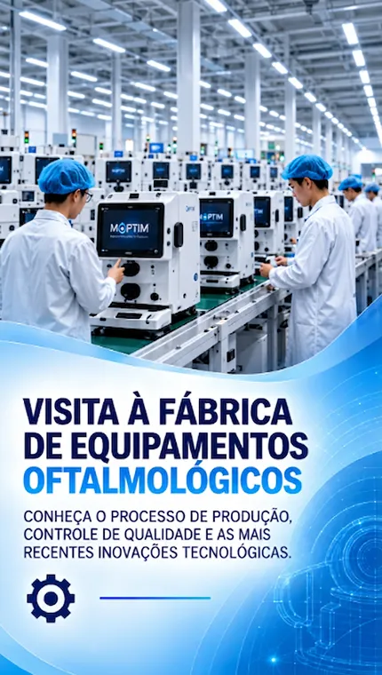 Visita à fábrica de equipamentos oftalmológicos
